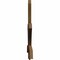 Ekena Millwork Davenport Rough Sawn Timber Gable Bracket, Western Red Cedar, 60"W x 38"H x 2"D x 4"F, 15/12 Pitch GBW060X38X0204DAV00RWR - alternate 3